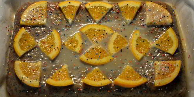 Рецепт сметанного кекса с маком и белым цитрусовым ганашем