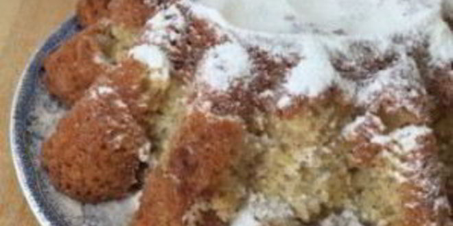 Рецепт творожного лимонно-банановый кекс