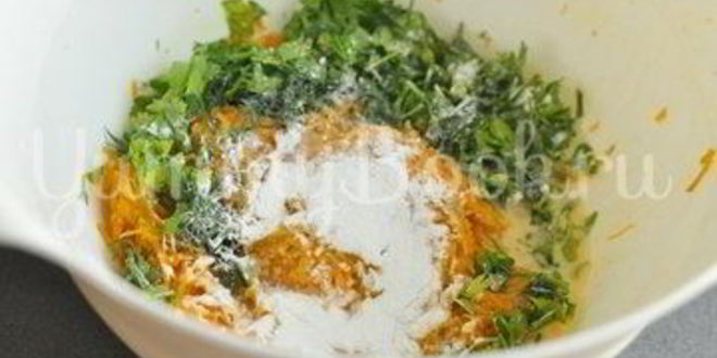 Рецепт тыквенного кекса с зеленью