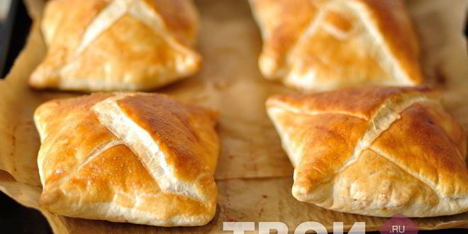 Рецепт хачапури из слоеного теста