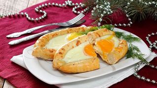 Рецепт Хачапури по аджарски с творогом