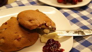 Рецепт Английских сконов с клюквой