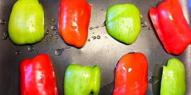 Рецепт багета с моцареллой и перцем