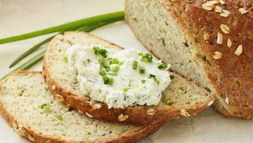 Рецепт Хлеба из овсяных хлопьев с зеленью