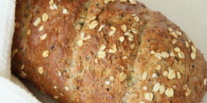 Рецепт хлеба из овсяных хлопьев с зеленью