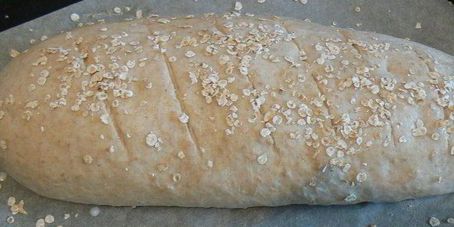 Рецепт хлеба с овсяными хлопьями и мукой