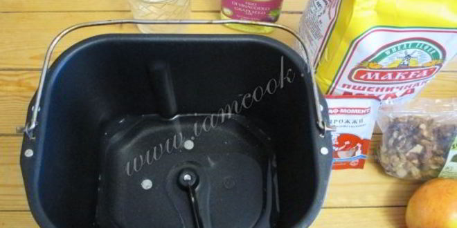 Рецепт хлеба с яблоками нежный