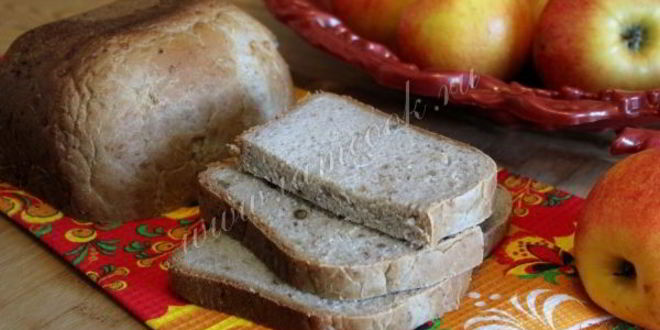 Рецепт хлеба с яблоками нежный