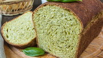 Рецепт Шпинатного хлеба с цельнозерновой мукой