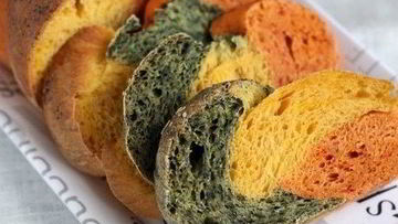 Рецепт Трехцветного хлеба