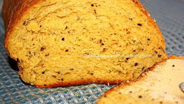 Рецепт Тыквенного хлеба с кунжутом