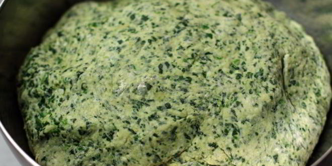Рецепт зеленого хлеба со шпинатом