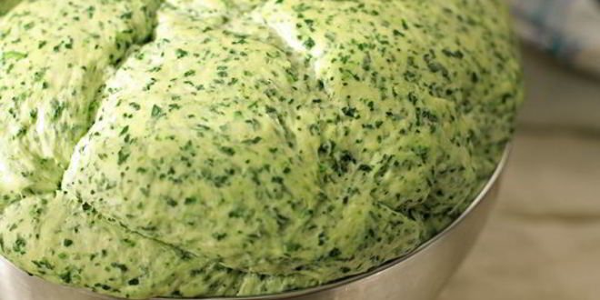 Рецепт зеленого хлеба со шпинатом