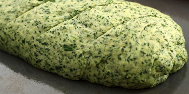 Рецепт зеленого хлеба со шпинатом