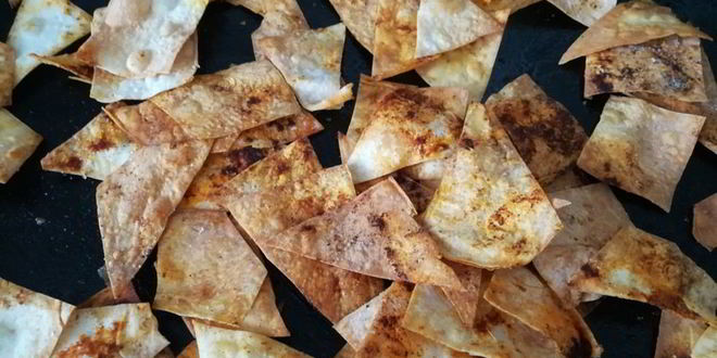 Рецепт чипсов из лаваша с копченой паприкой