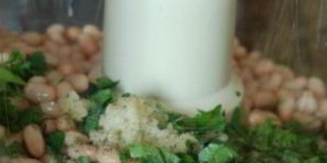 Рецепт хрустящего лаваша с фасолевой намазкой