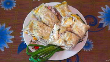 Рецепт Курицы в лаваше в духовке