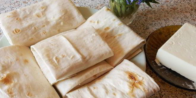 Рецепт кыстыбого в лаваше