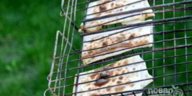 Рецепт лаваша на гриле