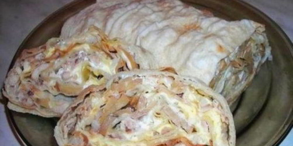 Как приготовить лаваш с грибами и курицей