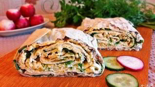 Рецепт Лаваша с консервами