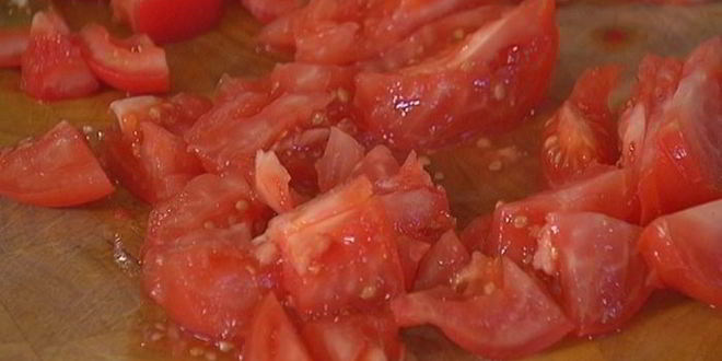 Рецепт лаваша с красной фасолью, цукини и помидорами