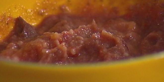 Рецепт лаваша с красной фасолью, цукини и помидорами