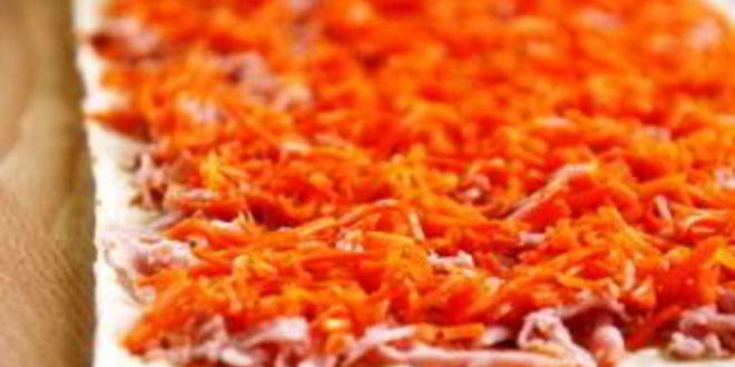 Рецепт лаваша с морковкой