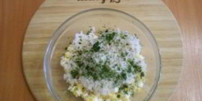 Рецепт лаваша с рисом и яйцом