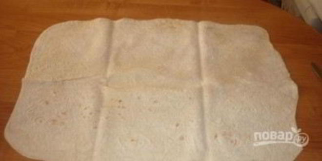 Рецепт лаваша с шампиньонами и сыром