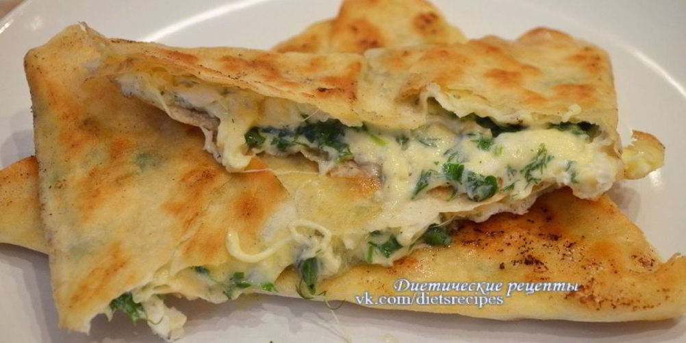 Как приготовить лаваш с зеленью и сыром