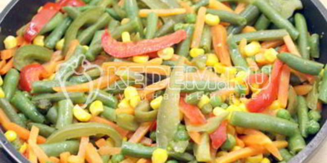 Рецепт овощей в лаваше