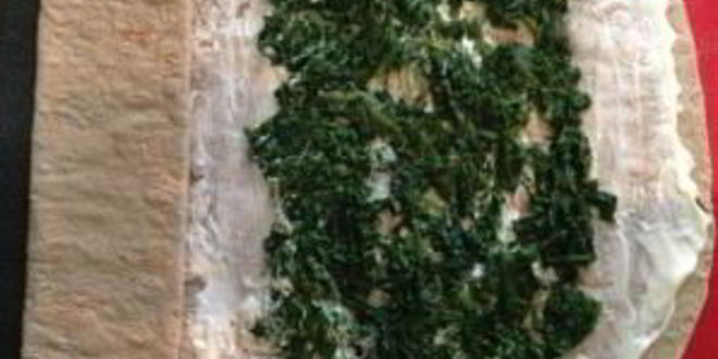 Рецепт шпината в лаваше