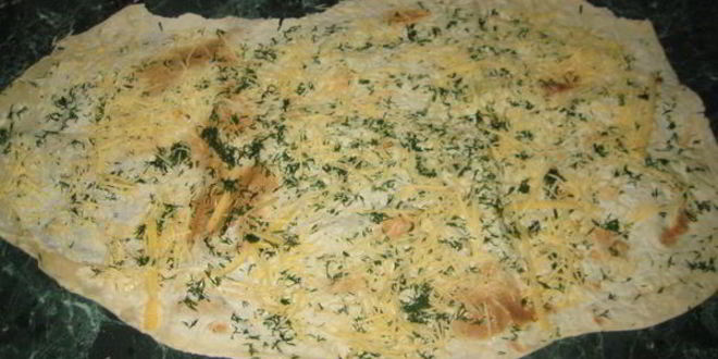 Рецепт сырных чипсов из лаваша с зеленью