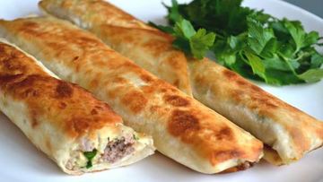 Рецепт Сытного лаваша с начинкой в духовке