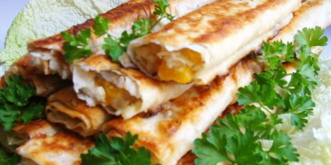 Рецепт трубочек из лаваша с начинкой