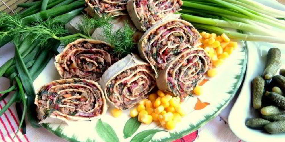 Как приготовить закуску из фасоли в лаваше сытная