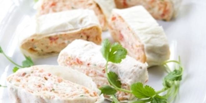 Рецепт закуски из лаваша с сыром фета