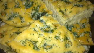 Рецепт Фокаччи чесночной с чесночным соусом