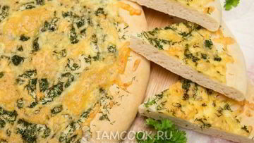 Рецепт Лепешки с сыром и зеленью