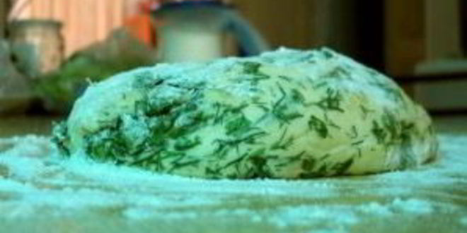 Рецепт лепешки с травами