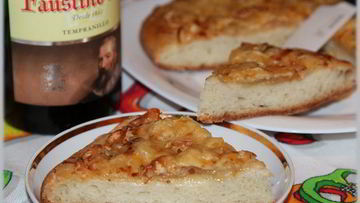 Рецепт Лепешки с яблоком и сыром