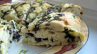 Рецепт Лепешки с зеленью и моцареллой