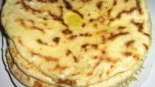 Рецепт Лепешек на кефире на сковороде Хычины с фаршем и зеленью