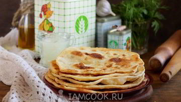 Рецепт Лепешек на сыворотке на сковороде