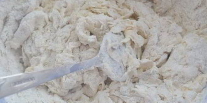 Рецепт лепешек с горохово-чесночной начинкой