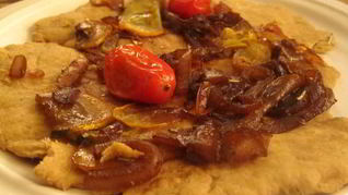 Рецепт Лепешек с кабачками с луком