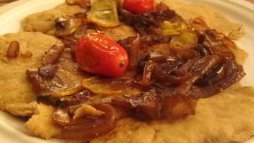 Рецепт Лепешек с кабачками с луком