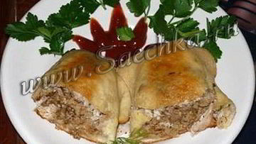 Рецепт Лепешек с курицей