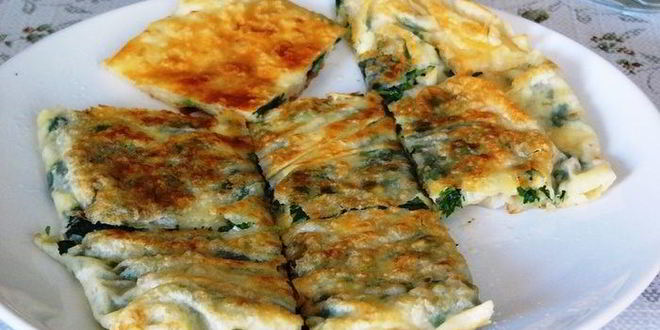 Рецепт лепешек с начинкой к завтраку